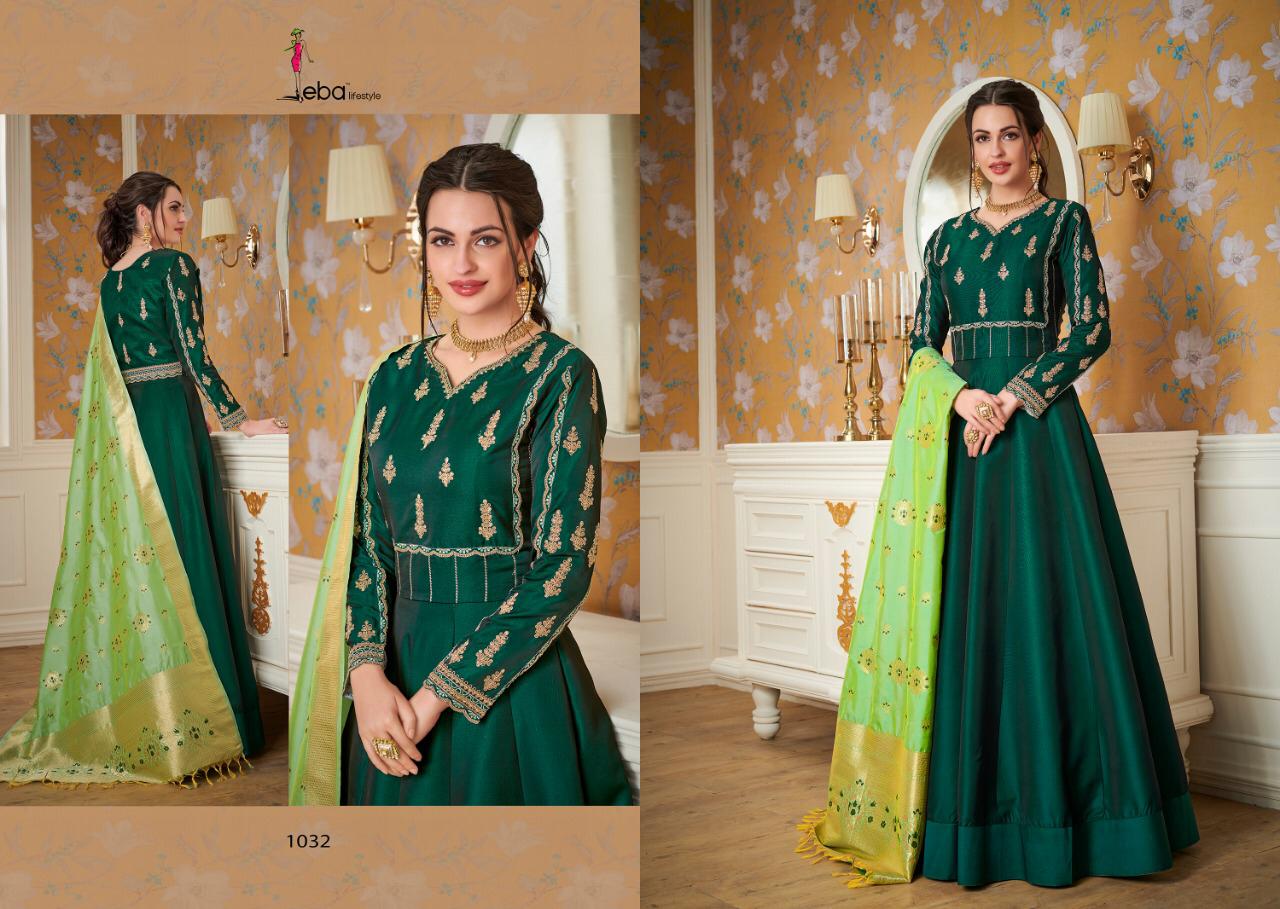 Banaras Vol 2 By Eba Lifestyle Readymade Gown With Dupatta Collection Banaras Vol 2 By Eba Lifestyle Readymade Gown With Dupatta Collection